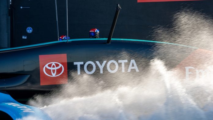 Taihoro sailing at 50 knots /// AC75 America's Cup training