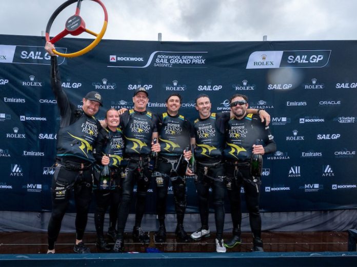 The BONDS Flying Roos win ROCKWOOL Germany SailGP 2026 // Photo credit: SailGP media team The BONDS Flying Roos win ROCKWOOL Germany SailGP 2026 // Photo credit: SailGP media team