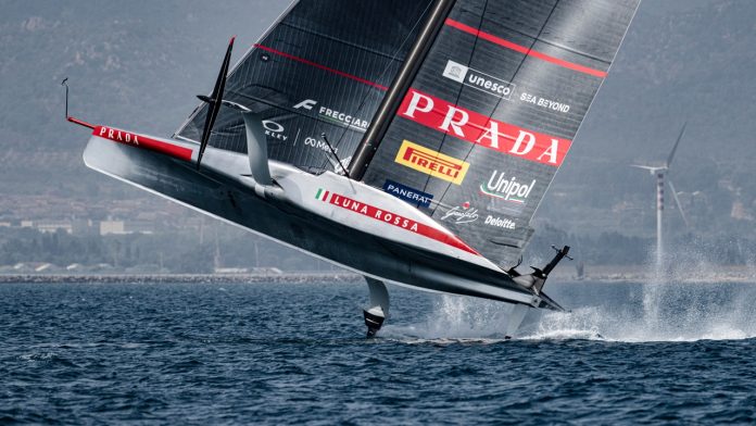 Louis Vuitton 38th America's Cup - AC38 Recon - DAY 20 26 August 2026. Louis Vuitton 38th America's Cup - AC38 Recon. Luna Rossa Team DAY 20. Ivo Rovira / America’s Cup