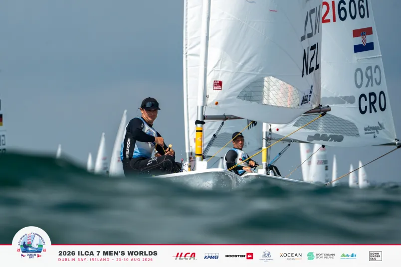 2026 ILCA 7 World Championship, Day 4: New Zealand's Tom Saunders charges into medal-series contention in Ireland