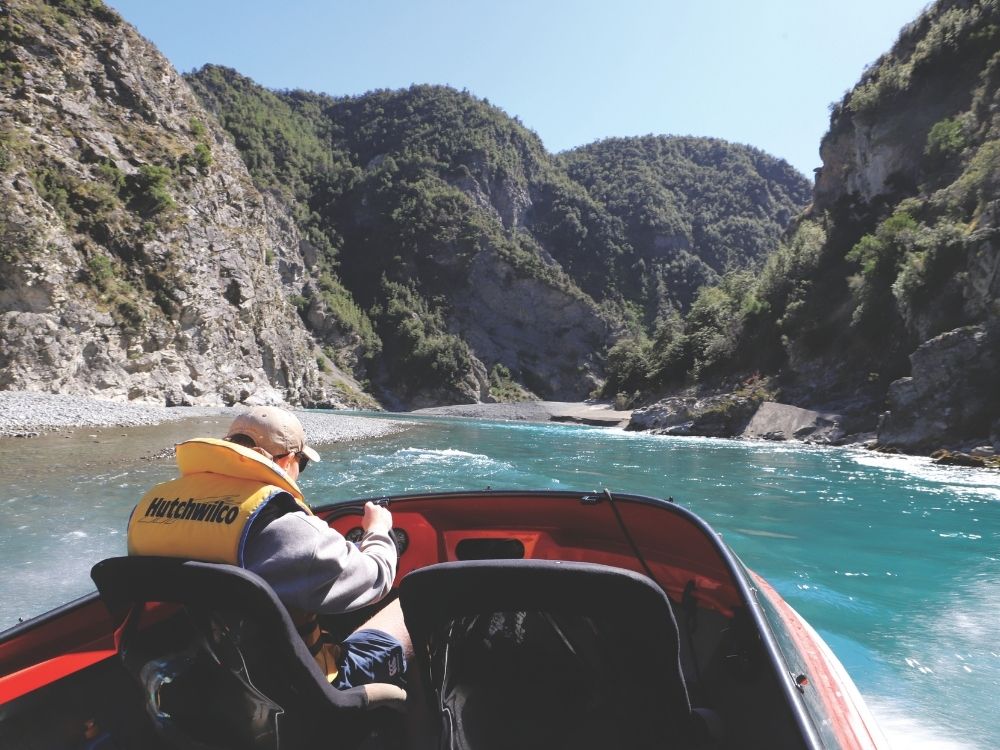Negotiating the Waimakariri Gorge. // Photo credit: Tom Fraser