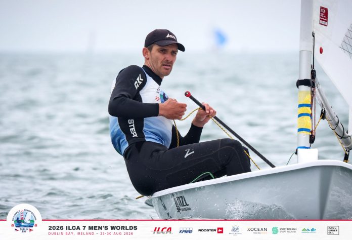 2026 ILCA 7 World Championship: Tom Saunders finishes 12th as New Zealand's campaign ends in Ireland. // Photo credit: Down Under Sail