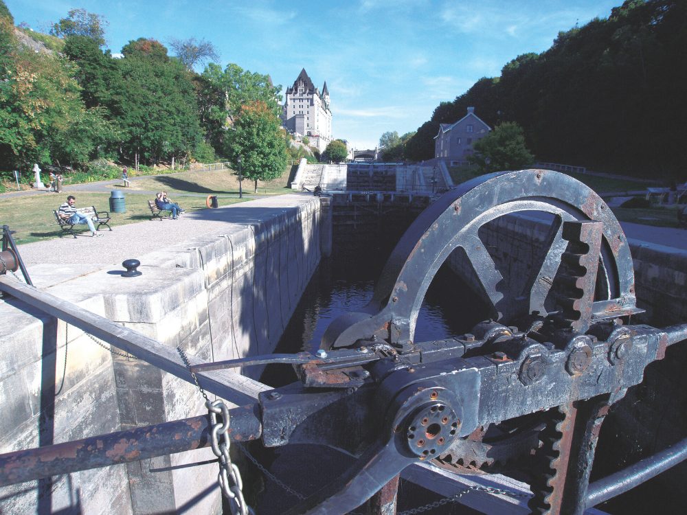 Lock machinery. Rideau Canal, an epic of water, granite, and sweat. // Photo credit: Bruno Cianci