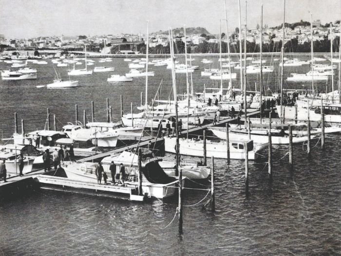 First Westhaven Marina berths circa 1965.
