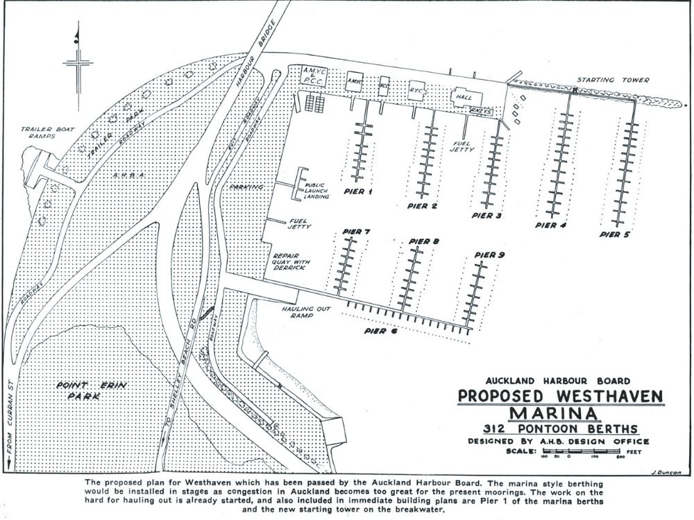 AHB plan of the original 312 berth marina