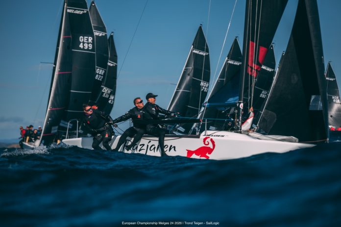 RAZJAREN (CRO867) - Ante Cesic, Lukasz Podniesinski, Tonci Knezovic, Ljubo Jercic and Antonio Milisic - Melges 24 European Champions 2026 - Melges 24 European Championship 2026 - Tønsberg, Norway. Photo credit: Trond Teigen SailLogic.jpg