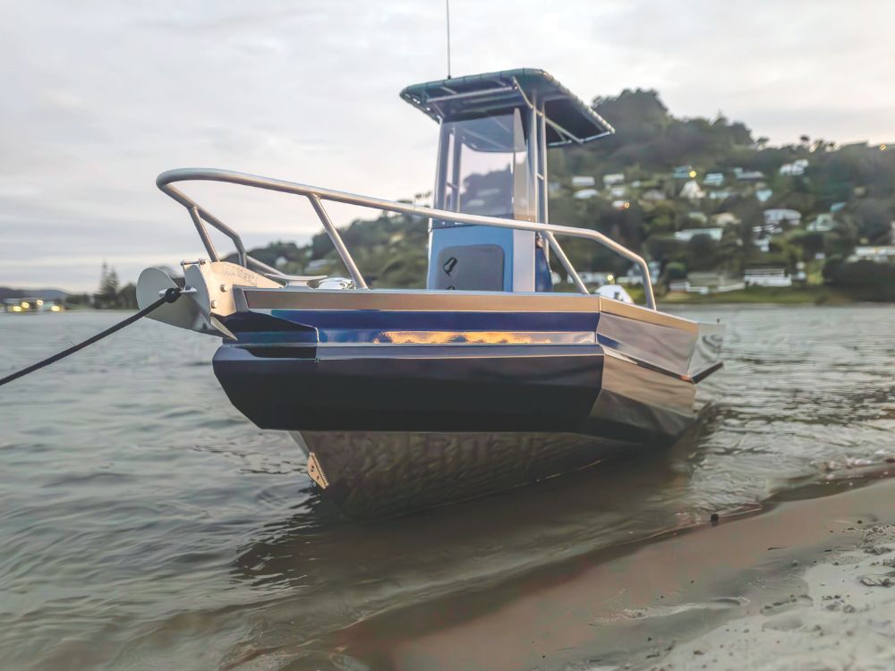 Early morning in Pauanui shows off the boat's lines. // Photo credit: Paul C. Schrader