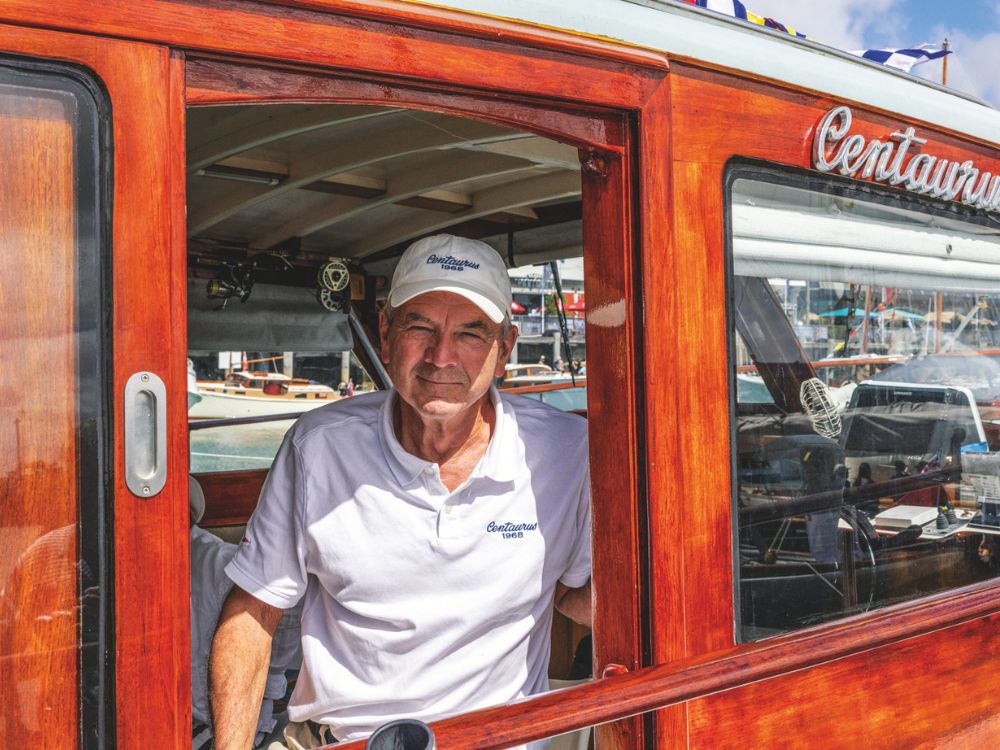 Angus Rogers at the 2026 Auckland Wooden Boat Festival. // Photo credit: Roger Mills