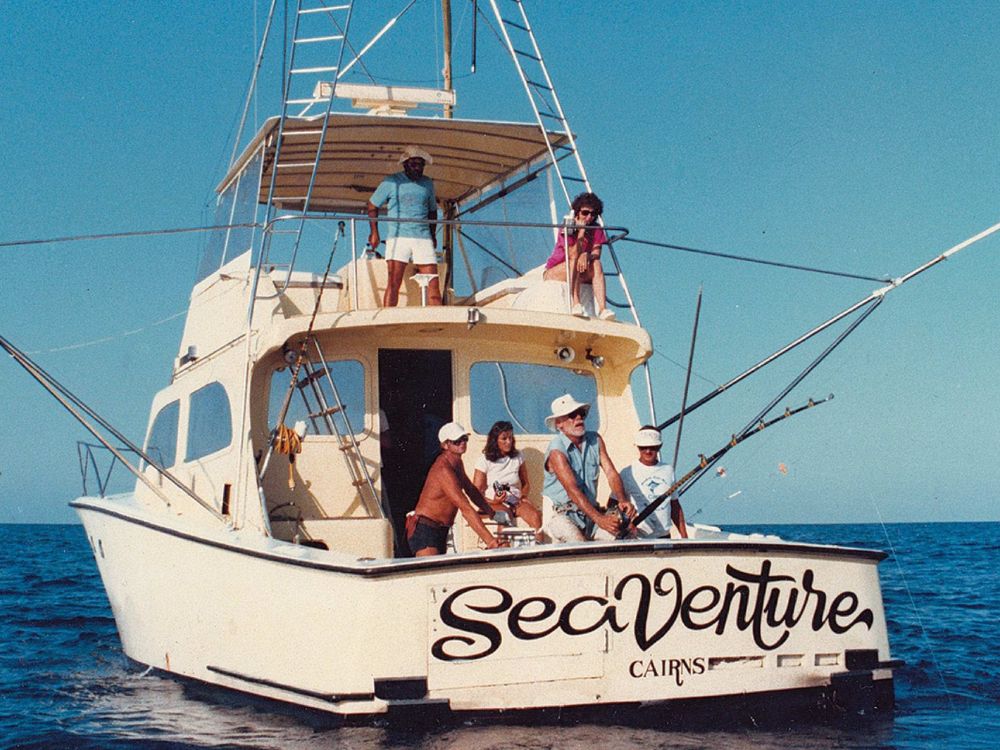 1975 Woodnutt heavy-tackle game boat, Sea Venture.