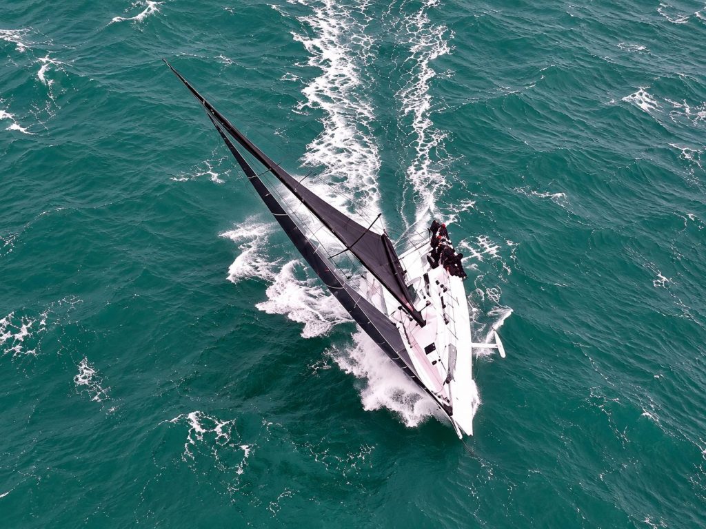Equilibrium near the finish in Richmond YC 2026 Spring Regatta. // Photo courtesy Go Boating.