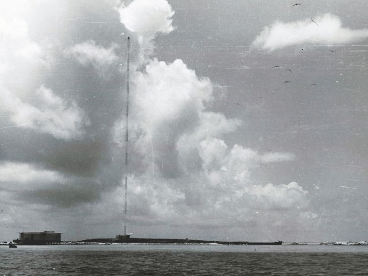 A LORAN radio tower. // Supplied