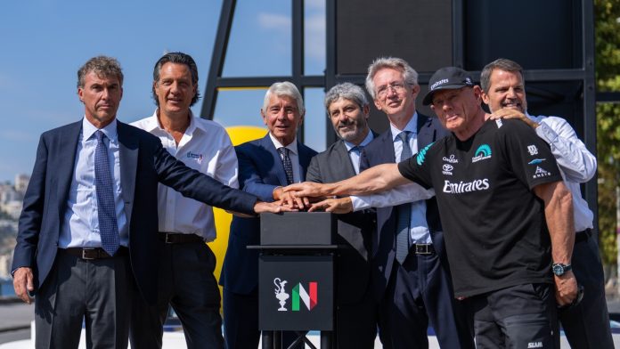 22 September 2026. Louis Vuitton 38th America's Cup - Preliminary Regatta Naples. Countdown clock unveiling at Lungomare.