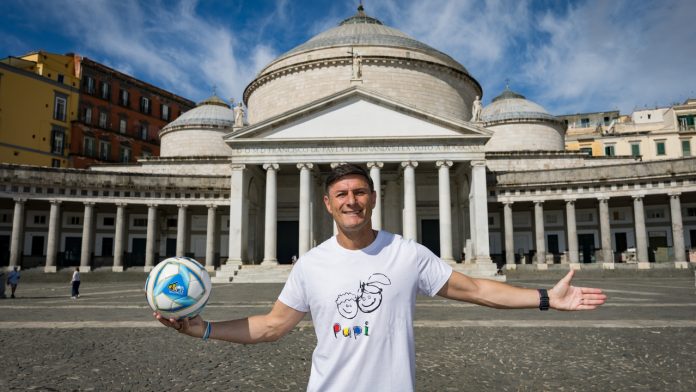 Napoli 15 Giugno 2026 Piazza ‘’del Plebiscito Una Serata per Pupi '' nella foto Javier Zanetti (Photo by Alessandro Garofalo/LaPresse) LAPRESSE