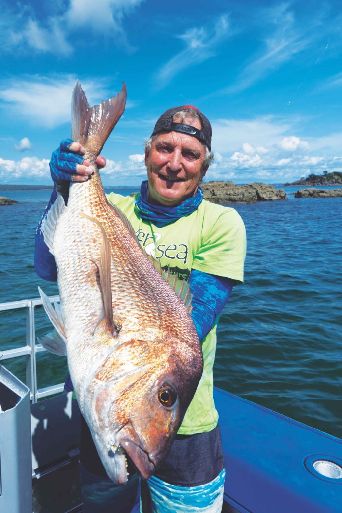 The writer caught this 'mistake' while casting a small soft-bait into a metre of water in a reefy area. // Photo courtesy Mark Kitteridge The writer caught this 'mistake' while casting a small soft-bait into a metre of water in a reefy area. // Photo courtesy Mark Kitteridge