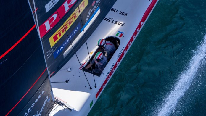 Louis Vuitton 38th America's Cup - Preliminary Regatta Naples - Official Practice Race 24 September 2026. Louis Vuitton 38th America's Cup - Preliminary Regatta Naples - Official Practice Race - LUNA ROSSA TEAM 1