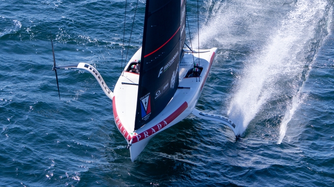 Luna Rossa 1 Sensationally Set The Early Pace In The Official Practice Racing