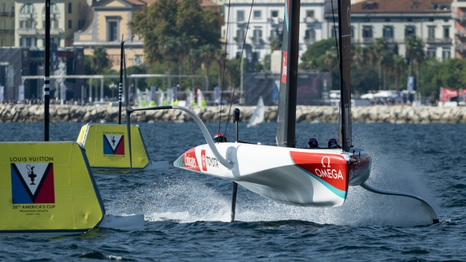Luna Rossa 1 Sensationally Set The Early Pace In The Official Practice Racing