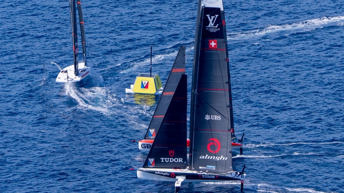 Luna Rossa 1 Sensationally Set The Early Pace In The Official Practice Racing