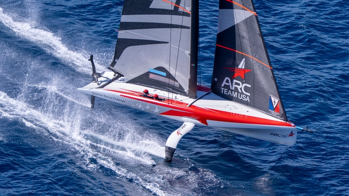 Luna Rossa 1 Sensationally Set The Early Pace In The Official Practice Racing