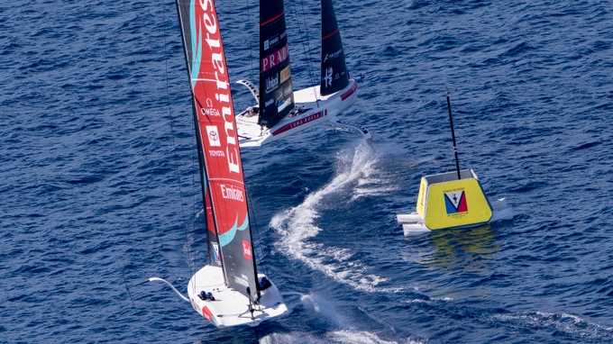 Luna Rossa 1 Sensationally Set The Early Pace In The Official Practice Racing