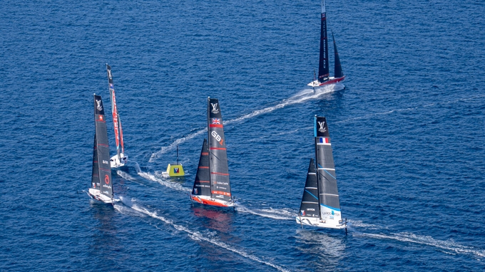 Luna Rossa 1 Sensationally Set The Early Pace In The Official Practice Racing