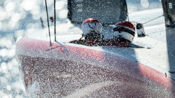 Luna Rossa 1 Sensationally Set The Early Pace In The Official Practice Racing