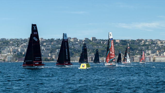 Luna Rossa 1 Sensationally Set The Early Pace In The Official Practice Racing