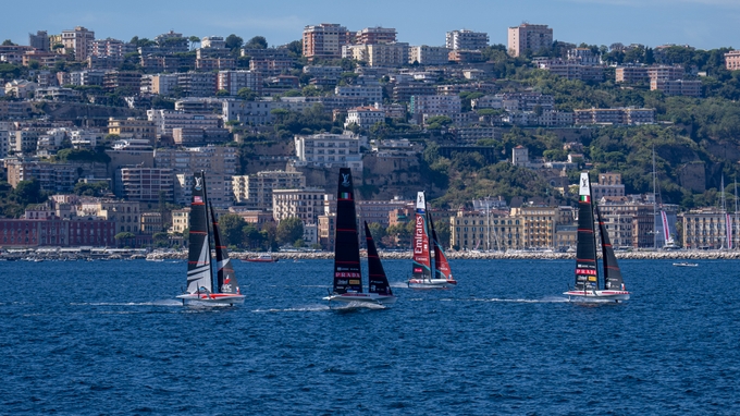 Luna Rossa 1 Sensationally Set The Early Pace In The Official Practice Racing