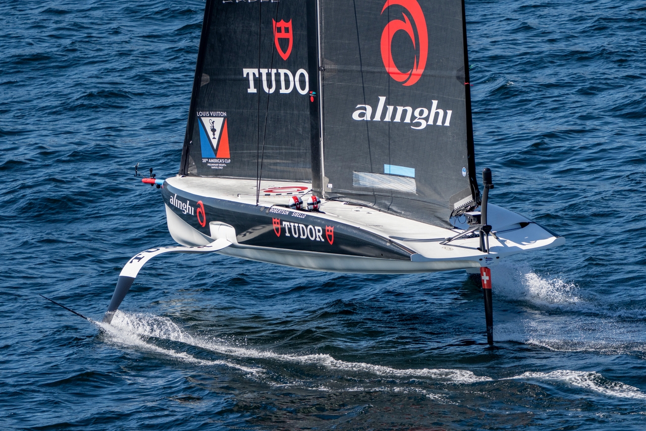 Luna Rossa 1 Sensationally Set The Early Pace In The Official Practice Racing