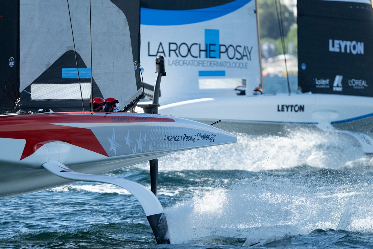 Luna Rossa 1 Sensationally Set The Early Pace In The Official Practice Racing