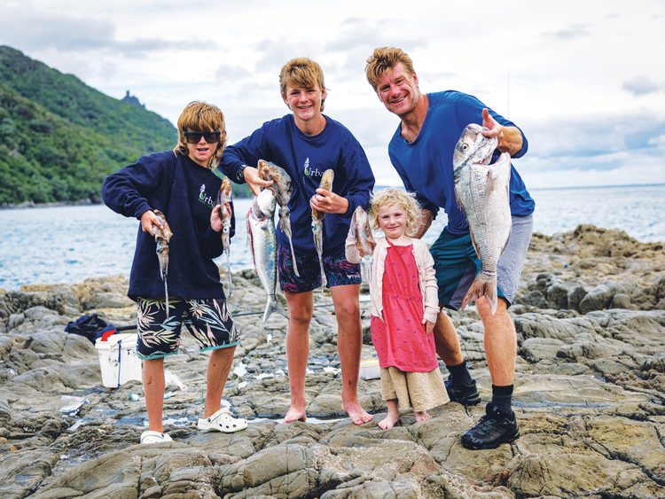 Fishing with three ‘semi-feral’ kids is great fun for everyone.