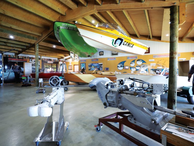 Jet Boat World on the banks of the Waimakariri River near Springfield.