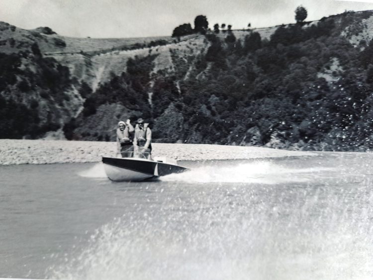 Photos supplied by the Heritage Trust; Jared France’s SuperTramp at the head of a lineup of classics. Opposite below Ed Wicken, left, and Paul Vernel.