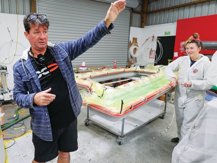 Russell conducts us through the factory which utilises a variety of technologies, including vacuum infusion; The HC version is not only practical, it’s fun, too.