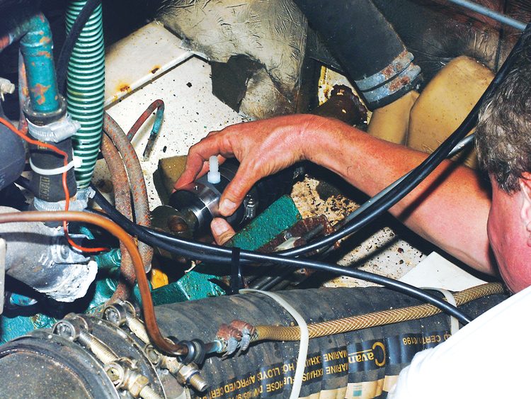 Slide the rotor onto the shaft until it is just touching the carbon face of the bellows assembly.