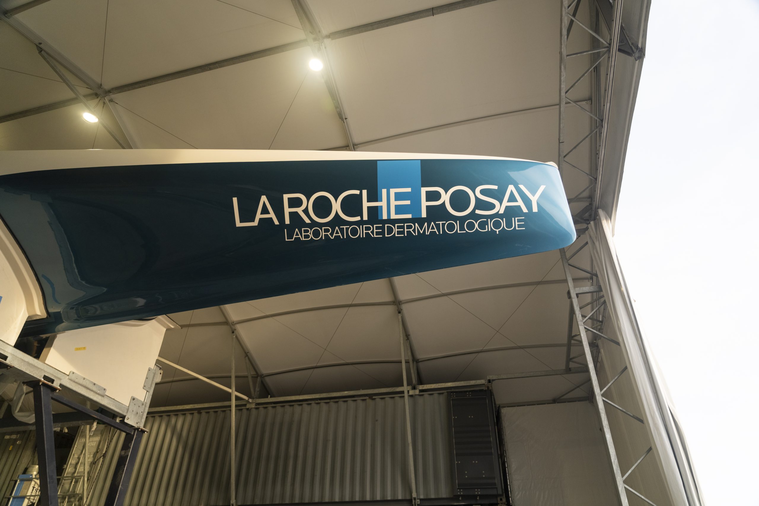 First Ac75 Arrives In Naples. From Lorient To Naples: La Roche-Posay Racing Team’s Ac75 Completes An Extraordinary Journey.