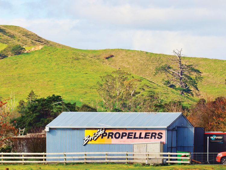 Bri-Ski Propellers rural premises at Maramarua. THE BRI-SKI PROPELLERS STORY.