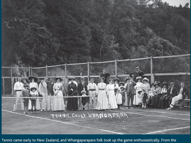 Whangaparapara historical tennis circa 1910.