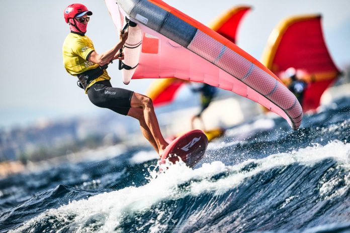 2026 Wingfoil Racing World Cup Sardinia, Day 2: New Zealander Sean Herbert retains overall lead as Kosta Gladiadis make gold fleet