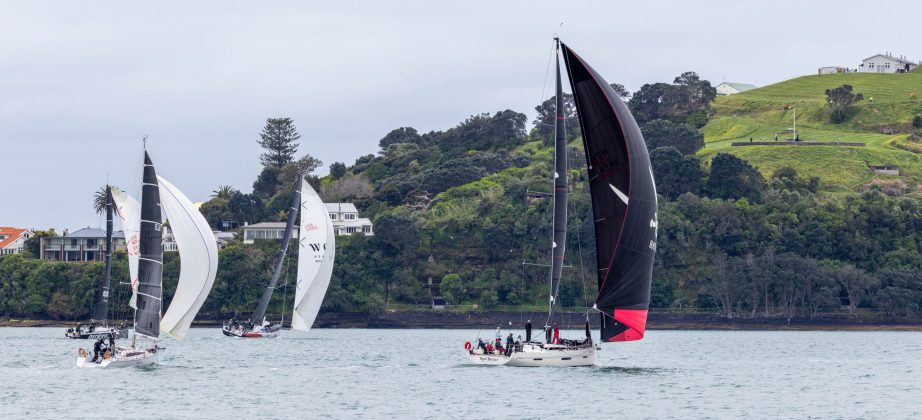 Rum Bucket (centre), with Wired and Explore Racing in the background just after the start of the 2026 Roy McDell Memorial Cup.