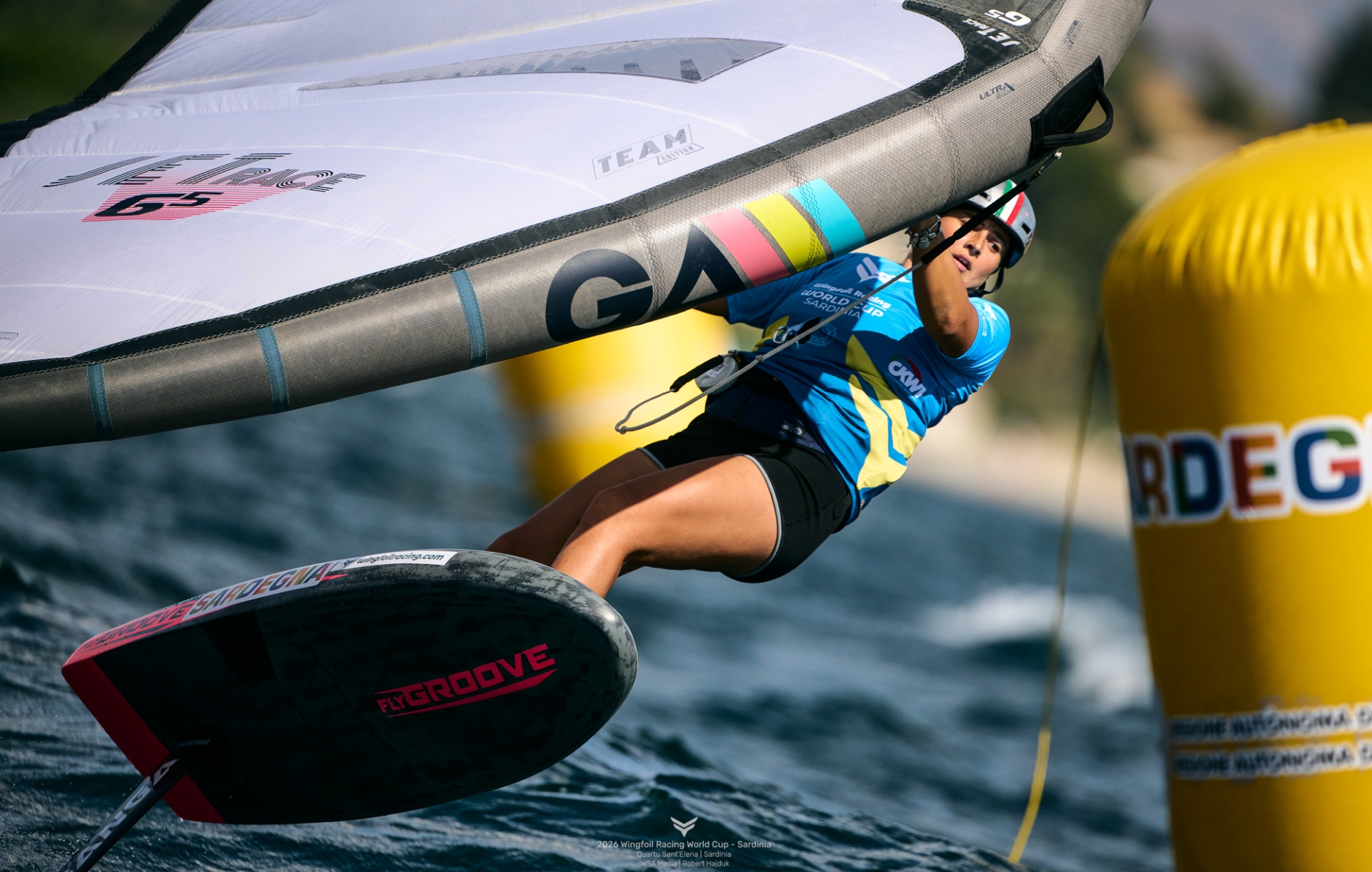 Federico Pilloni is Vice Champion at the iQFOiL U23 World Championship, Maddalena Spanu takes silver at the Wingfoil Racing World Cup