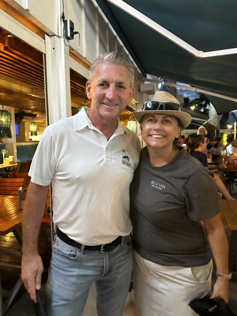 Brett Hensler from Bundaberg Port Marina & Viki Moore. // Photo courtesy Island Cruising