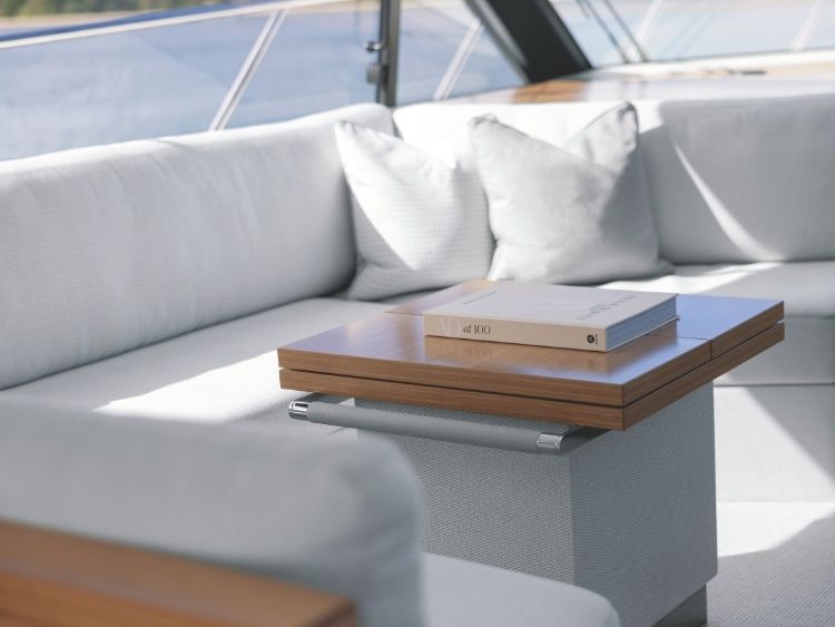 The S50’s interior is finished to a high standard using the finest materials. // Photo courtesy Maritimo
